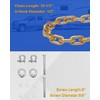 MEPARERI Ultimate Connection 5th Wheel Trailer Safety Chains with Hooks,Safety