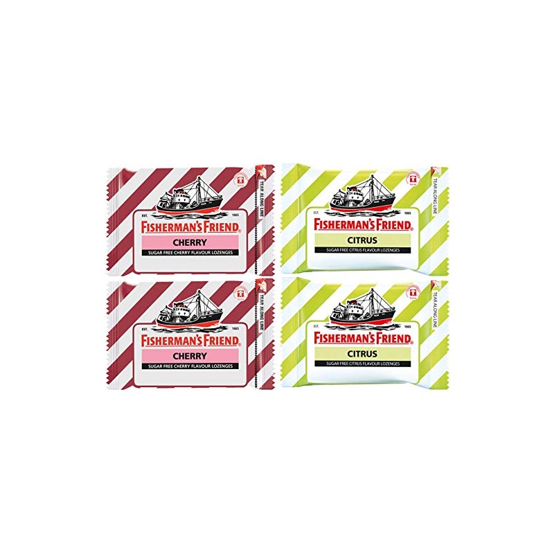 Fisherman's Friend Lozenges Duo Set (Cherry and Citrus Flavors) Fresh