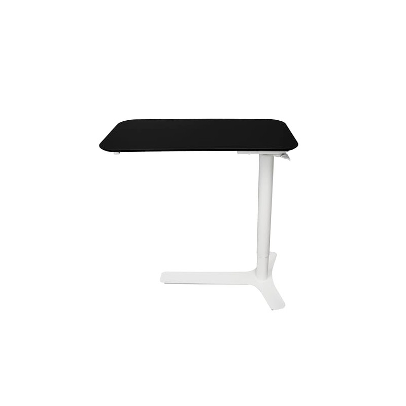 Pneumatic Overbed Table, Height Adjustable Mobile Desk, Scratch-Proof, Waterproof, with