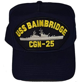 EC USS Bainbridge CGN-25 Ship HAT - Navy Blue - Veteran Owned Business