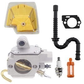 Jinerdony Carburetor for Stihl MS270 MS280 MS 270C 280C Chiansaw with Air Filter Spark Plug 1129 358 7702 Fule Line Kit