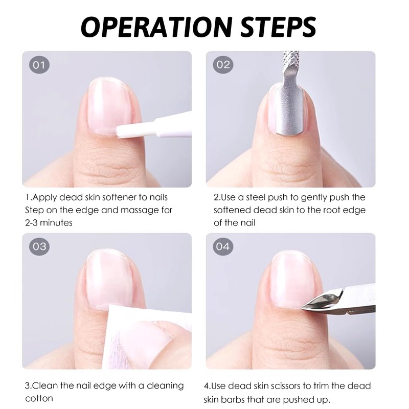 Professional Cuticle Nippers, Cuticle Remover, Cuticle Scissors, Stainless Steel Cuticle