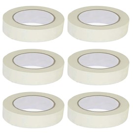 Anterat 6 Rolls White Painters Tape Masking Tape for Art Painting 0.95 inch x 164ft, 984ft in Total