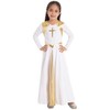 VernLan Girls Kids Liturgical Praise Dance Worship Long Dress Metallic