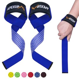 Apexup - Correas de Levantamiento de Pesas para Levantamiento de Pesas, Levantamiento de Pesas, Correas de Muñeca para Gimnasio, Correa de Levantamiento de Pesas de Silicona Antideslizante
