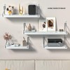 Dixiao 3Pack Wall Mounted Floating Shelves, White Shelves for Bedroom
