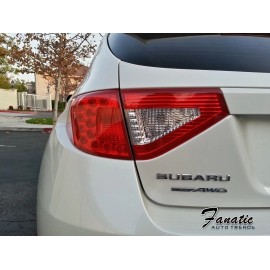 JDMFV RED Tail Light PRECUT JDM Reverse TINT Overlays Vinyl (2014 WRX STi Wagon Hatch)