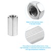 sourcing map M8x1.25mm Coupling Nuts, 6 Pcs 304 Stainless Steel