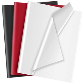 30 Sheets Black White Red Tissue Paper for Packaging Gift Bags Decoration, Gift Wrap Tissue Paper Bulk Sheets for Weddings Birthday DIY Project Birthday Wedding Christmas Gift Wrapping Crafts Decor