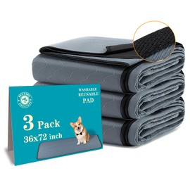Bunlitent Washable Pee Pads for Dogs 3 Pack, 36x72, Reusable Puppy Pads, Reusable Pee Pads with Quick Dry, Anti-Slip Dog Cat Pee Pads, Whelping Pads, Dog Pen Mat.