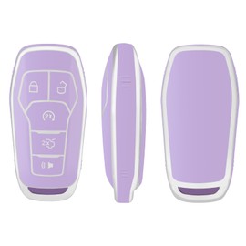 OFFCURVE Key Cover Car Key Case Key Cover Key Case Key Protective Cover Fits Ford Mustang Explorer Mondeo Edge Fusion Ecosport Focus F-150 Mk5 Lincoln MKC MKX MKZ