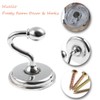 Hicello 2Pcs Window Curtain Drapery Tieback/Door Wall Tassel Hooks/Silver Room
