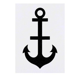 'Sailor Ship Anchor' Temporary Tattoo - Water Resistant, Skin-Safe, Non-Toxic Transfer (TO00067747)