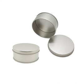 Round Tin Case Tin Box Regular Type 6.5x3cm DD-13182 6ea