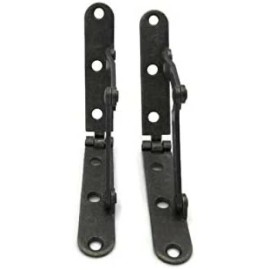 Antique Brass Plated Drop Front Desk Support Hinges | 7 1/4" Long x 3/4" | 2 Pc