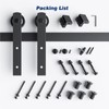 EaseLife 6.6 FT Heavy Duty Sliding Barn Door Hardware Track