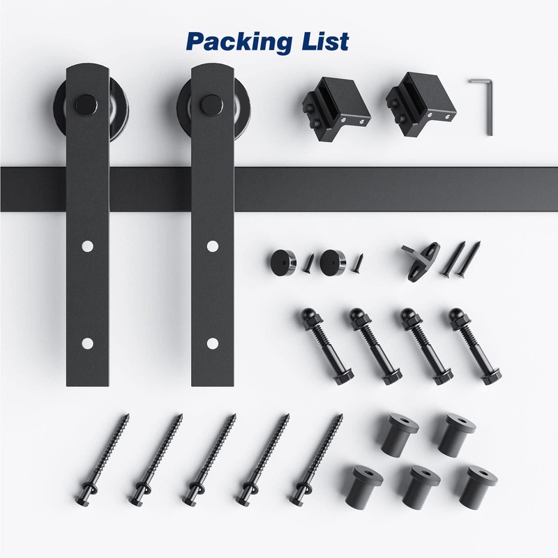 EaseLife 6.6 FT Heavy Duty Sliding Barn Door Hardware Track
