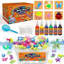 Kiditos  Magic Water Elf Toy Kit with Magic Gels, Molds - Imaginative Play, Christmas Gifts, Birthday Gifts, Party Favors, and Family-Friendly DIY STEM Projects:_6 Color Changing Colors