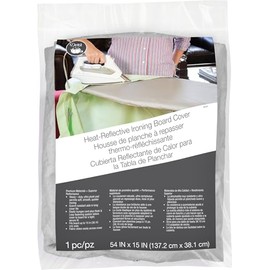 Dritz Clothing Care 82453 Heat Reflective Ironing Board Cover, 54 x 15-Inch,Silver