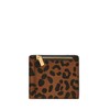 Fossil Women's Small Bifold, Black/Leopard, One Size