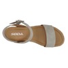 Soda CLIP ~ Women Open Toe Ankle Strap Platform Espadrille