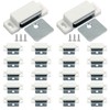 Jersvimc 24Pcs Cabinet Door Magnets Catch Magnetic Door Catch, Magnetic