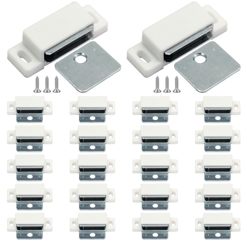 Jersvimc 24Pcs Cabinet Door Magnets Catch Magnetic Door Catch, Magnetic