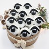 Home Decoration Plush Lamb Pendants Hanging Ornament 12 Pack