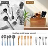 Wooden Kitchen Utensil Holder Organizer for Counter or Countertop, Large
