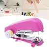 Pssopp Mini Single Stitch Handheld Sewing Machine, Pink, Hand Powered,