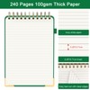 Mousbull Top Spiral Notebook, A5 Hardcover Top Bound Steno Pads,