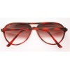 Reading Glasses Bifocal TINTED 70-80's Office Style ~ Red Tort