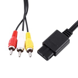 Zerone Cable compuesto AV de 1,8 metros compatible con consola de juegos N64