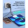 W & O Retractable Phone Charger with USB C Cable