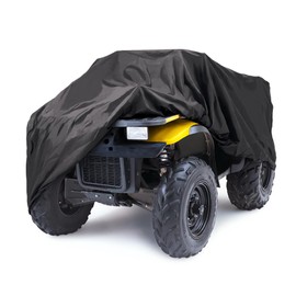 Formosa Covers Heavy-Duty ATV Cover – Waterproof 300D Oxford with UV Protection, Reinforced Grommets, Fits Honda, Polaris, Yamaha, Kawasaki, Arctic Cat (Black, XL)