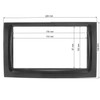 tomzz Audio 2450-027 Double DIN Radio Fascia HQ Set Compatible