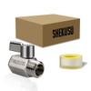 Showerhead Shut Off Valve with Stainless Handle, 304 Stainless Steel