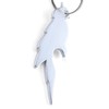 Komonee Parrot Silver Bottle Opener Key Chain Metal Wildlife Bird