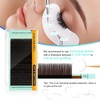 NAGARAKU Dark Brown Eyelash Extension Thickness 0.15 mm C Curvature