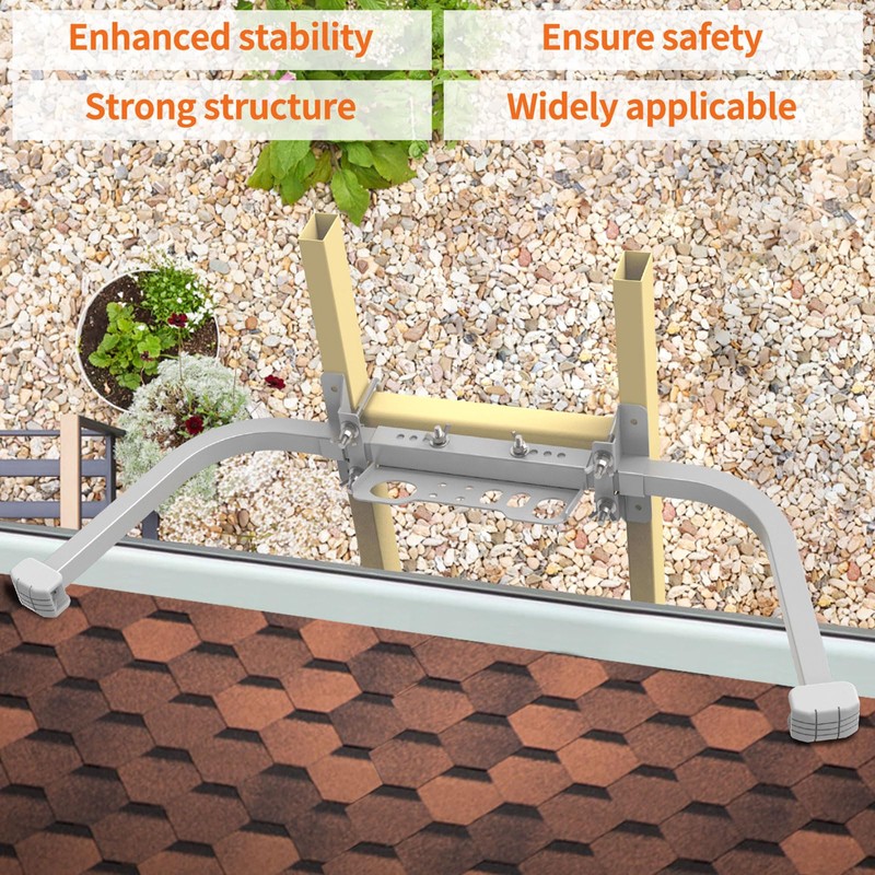 Aluminum Ladder Stabilizer, Heavy Duty Extended Ladder Accessories for Roof