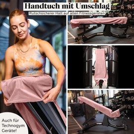 nujë Fitness Towel with Microfibre Bag I with Gift Packaging I Sports Towel Gym I Extra Large & with Envelope for All Devices I Gym Towel I Gym Towel