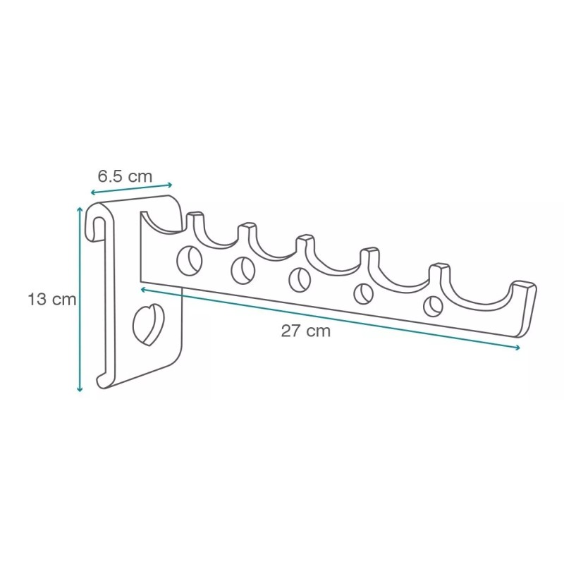 Exhivit Cascada Colgador Plastica P/ Malla O Reja Exhibidora ,