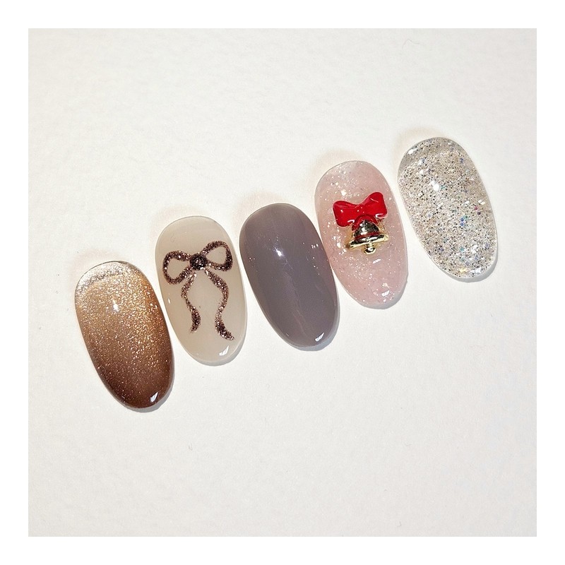 Winterbell Handmade Nail Tips - Almond Long / 윈터벨 수제네일팁
