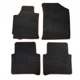 SDeelCase OE 4 Pcs Factory Fitment F&R Black Carpets Floor Mats For 08-12 Nissan Altima
