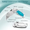 Vickay Box Cutter, Utility Knife with Belt Clip, Stainless Steel