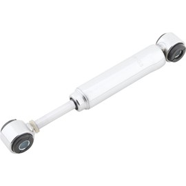 Speedway Motors T-Bucket Short Tube Shock in Chrome: Premium Steel for Light Cars, 7.5"-10.5" Length Range, Mounts at 9", 5/8" Rubber Bushings with 1/2" Sleeves, Ideal for Hot Rods and Show Cars