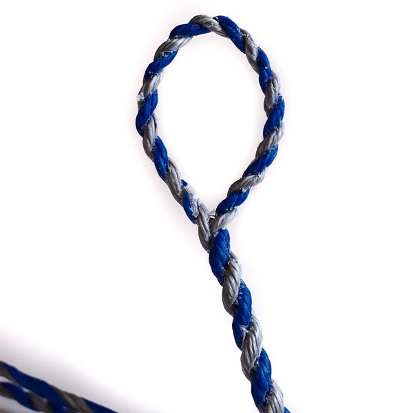 Bowstring Recurve Bow Flemish Twist B-55 (Royal Blue/Silver, 57" Actual