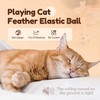 WADY 3PCS Interactive Feather Ball Toy for Cats - Bouncy
