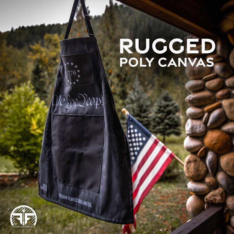 Freedom Flames BBQ Grill Apron | Made in the USA