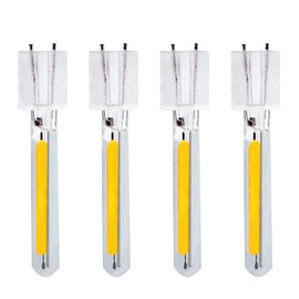 4 Pcs LED Edison Bulb Filament, 1W Bulb Replacement Spare Plug in 2700K Warm White for Outdoor String Lights, S14, ST38, G40